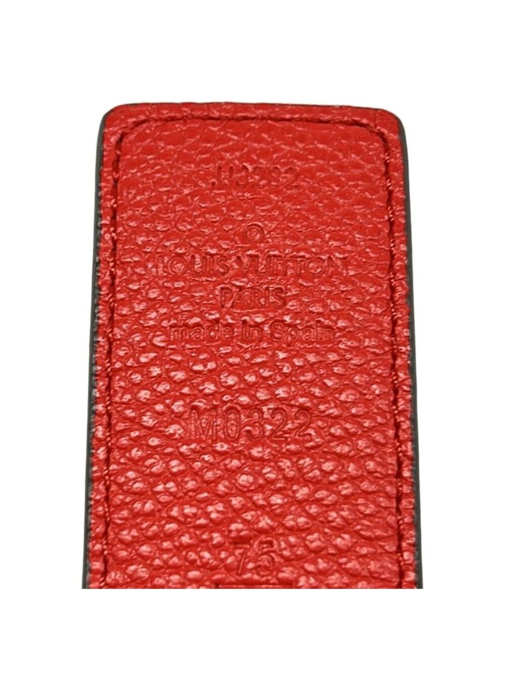 Louis Vuitton Belt Monogram Ceinture LV Initial 30 mm Reversible Red - Picture 4 of 7